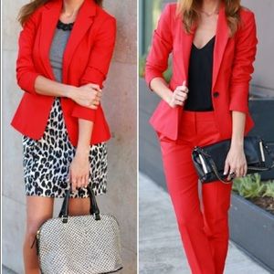 SOLD! Express Lipstick Red Wool Blazer